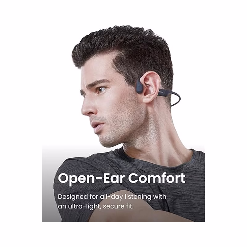 SHOKZ OpenRun S803 - Bone Conduction Sport Headphones | Black - Brand New - Image 4