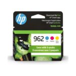 [Original] HP 962 Cyan, Magenta, Yellow Ink Cartridges (3-pack) | Works with HP OfficeJet 9010 Series, HP OfficeJet Pro.