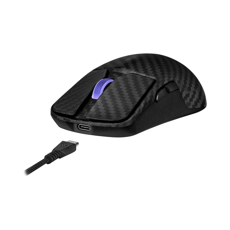 ASUS ROG Harpe Ace Extreme Wireless Gaming Mouse, Carbon Fiber Build, AimPoint Pro 42K Optical Sensor, Esports & FPS Gaming, Black - Brand New - Image 2
