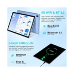 JUEDUR R900 - 2025 Newest Tablet 10 Inch Android 14 Tablets with 22GB RAM 128GB ROM 1TB Expand, Octa-Core, Metal Body -BLUE.