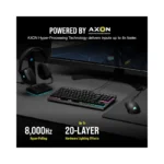 Corsair K70 RGB TKL CHAMPION SERIES Tenkeyless Mechanical Gaming Keyboard (CHERRY MX Silent Keyswitches: Linear and Quiet ,.