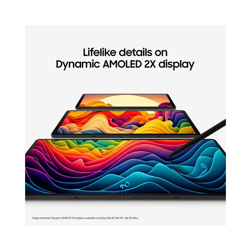 Samsung Galaxy Tab S9 Ultra, 512GB, 14.6" (International Model) + Keyboard Book Cover Case with Trackpad | Powerful WIFI Android Tablet, Beige, SM-X910 (Open Box) - Image 3