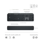 Logitech MX Keys S Combo - Performance Wireless Keyboard and Mouse with Palm Rest, Customizable Illumination, Fast.
