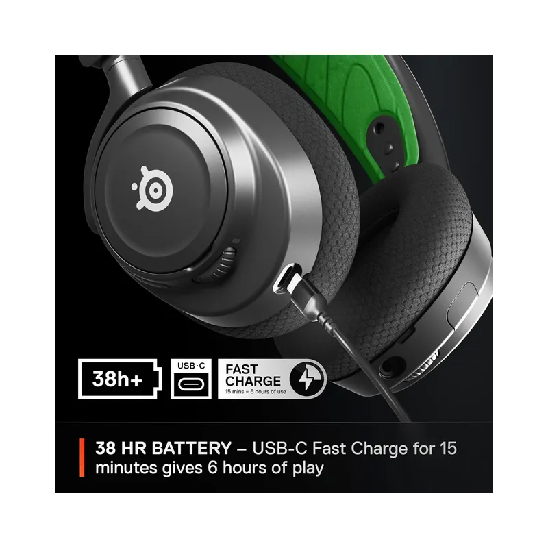 SteelSeries Arctis Nova 7X Wireless Multi-Platform Gaming Headset — Neodymium Magnetic Drivers - Black (Brand New) - view 8