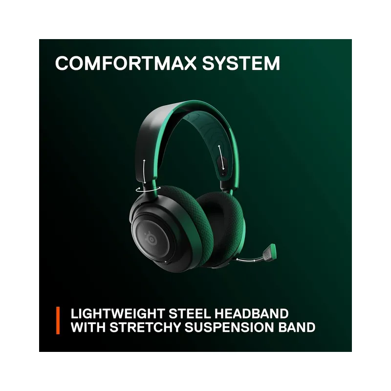 SteelSeries Arctis Nova 7X Wireless Multi-Platform Gaming Headset — Neodymium Magnetic Drivers - Black (Brand New) - view 9