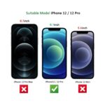 NEW'C 3 Pack Designed for iPhone 12/12 Pro (6.1") Screen Protector Tempered Glass, Case Friendly Scratch-proof, Bubble.