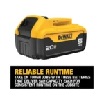 DEWALT 20V MAX XR Battery, Lithium Ion, 5.0Ah (DCB205) - Brand New - view 2
