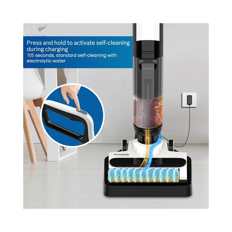SUNSMAI - Wet Dry Vacuum Cleaner with Filtration and electrolytic Water, S12 Vacuum Cleaner Cordless with Battery and Voice Function, self-Cleaning System - Brand New - Image 3