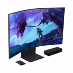 SAMSUNG Odyssey Ark 55-Inch Curved Gaming Screen, 4K UHD 165Hz 1ms Quantum Mini-LED with Sound Dome Technology.