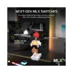 CORSAIR K70 CORE TKL RGB Tenkeyless Mechanical Wired Gaming Keyboard – Pre-Lubed MLX Red v2 Linear Switches, SOCD, ABS.