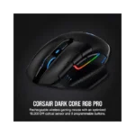 Corsair Dark Core RGB Pro 18000 dpi Wireless Optical Gaming Mouse - Black - Brand New - view 3