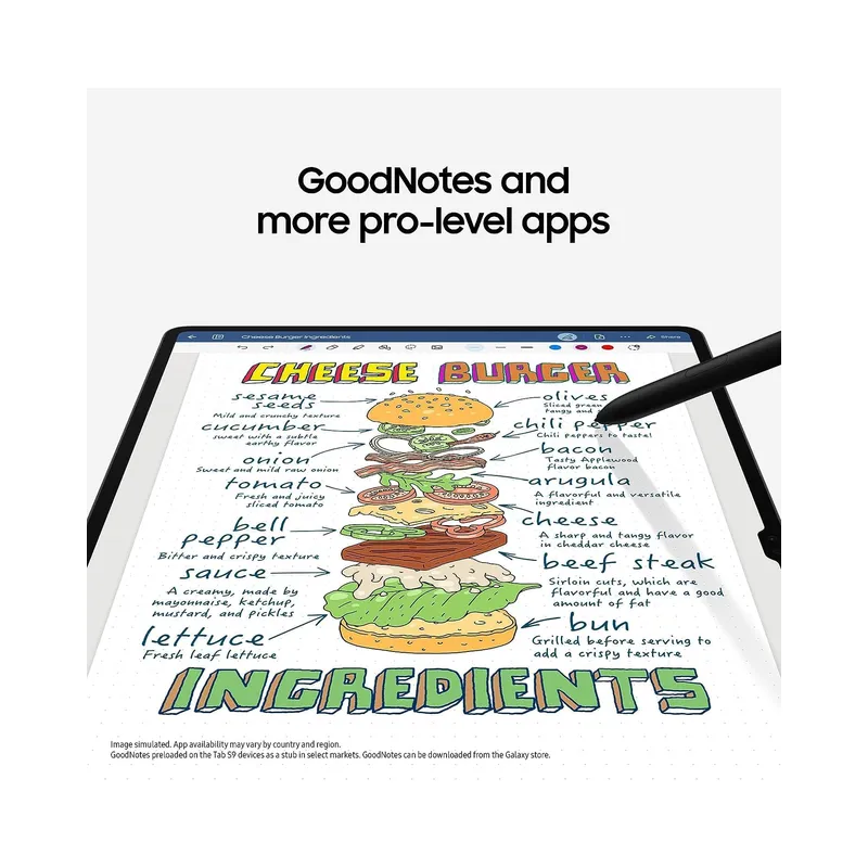 Samsung Galaxy Tab S9 Ultra, 512GB, 14.6" (International Model) + Keyboard Book Cover Case with Trackpad | Powerful WIFI Android Tablet, Beige, SM-X910 (Open Box) - Image 4