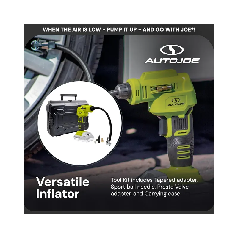 Sun Joe Cordless Air Compressor + Inflator Kit 24V Max (2.0Ah Battery + Charger) -Brand New - Image 8