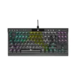 Corsair K70 RGB TKL CHAMPION SERIES Tenkeyless Mechanical Gaming Keyboard (CHERRY MX Silent Keyswitches: Linear and Quiet ,.
