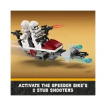 LEGO Star Wars Clone Trooper & Battle Droid Battle Pack Set for Kids 75372, Buildable Toy Speeder Bike Vehicle, Tri-Droid.