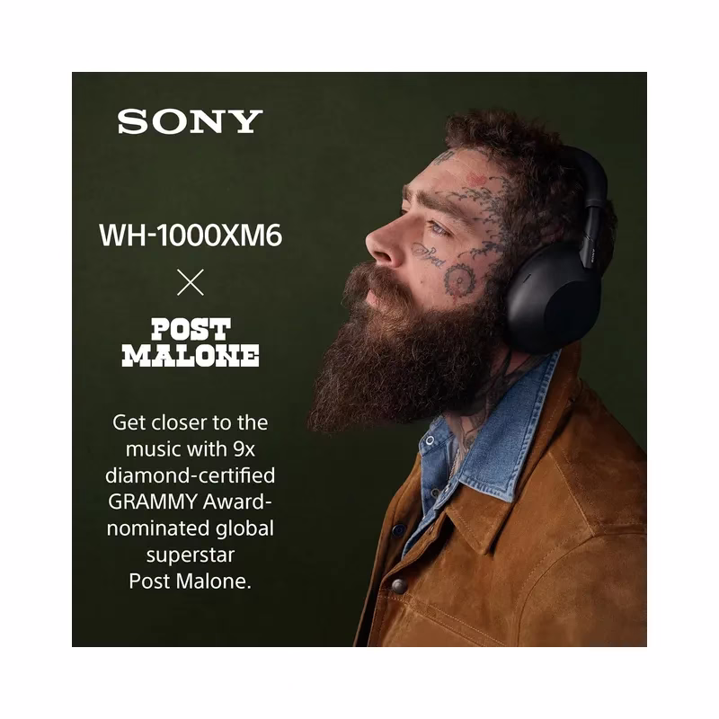 Sony WH-1000XM6 The Best Wireless Noise Canceling Headphones, HD NC Processor QN3, 12 Microphones, Adaptive NC Optimizer (Brand New) - Image 8