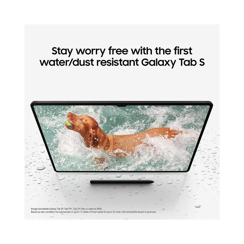 Samsung Galaxy Tab S9 Ultra, 512GB, 14.6" (International Model) + Keyboard Book Cover Case with Trackpad | Powerful WIFI Android Tablet, Beige, SM-X910 (Open Box) - Image 2