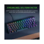 Razer - Huntsman Mini 60% Wired Optical Clicky Switch Gaming Keyboard with Chroma RGB Backlighting - Black (Brand New) -.