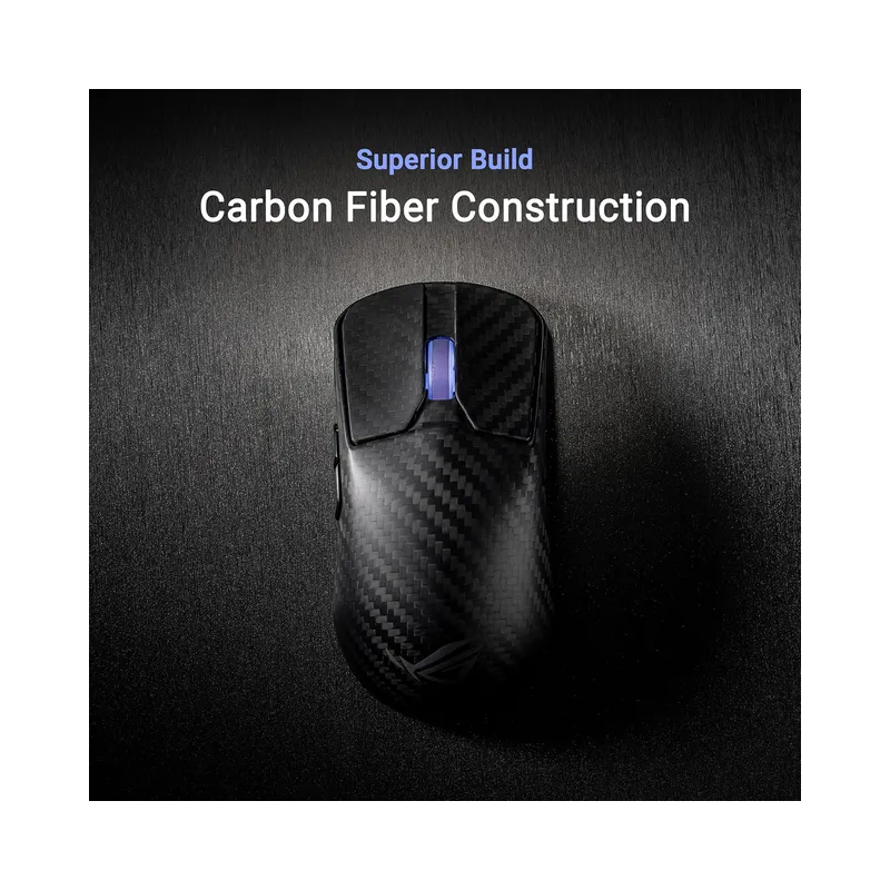 ASUS ROG Harpe Ace Extreme Wireless Gaming Mouse, Carbon Fiber Build, AimPoint Pro 42K Optical Sensor, Esports & FPS Gaming, Black - Brand New - Image 5