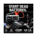 NOCO Boost Plus GB40 1000 Amp 12-Volt UltraSafe Lithium Jump Starter Box, Car Battery Booster Pack, Portable Power Bank.