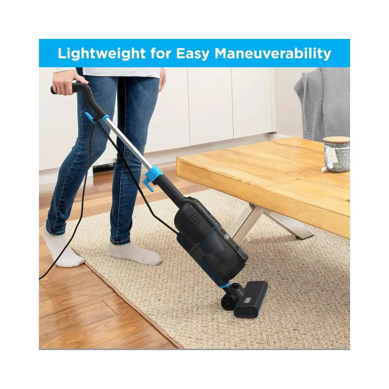 BLACK+DECKER Powerseries Lite Corded 3 in 1 Stick Vacuum, Powerful 12k Pa, Ideal for Hard Floor, Pet Hair Home & Office use, Black - Brand New - Image 3