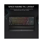 CORSAIR - K70 CORE TKL Compact Wireless RGB Pre-Lubed Linear Mechanical Switches Gaming Keyboard with Sound Dampening.
