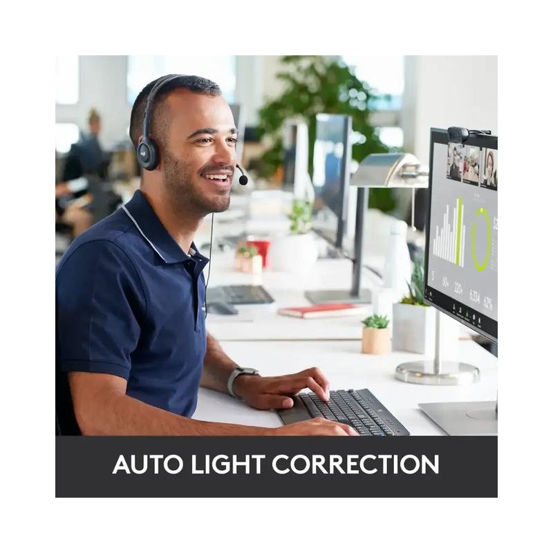 Logitech C270 720 Webcam with Noise-Reducing Mics - Black (Brand New) - Image 3