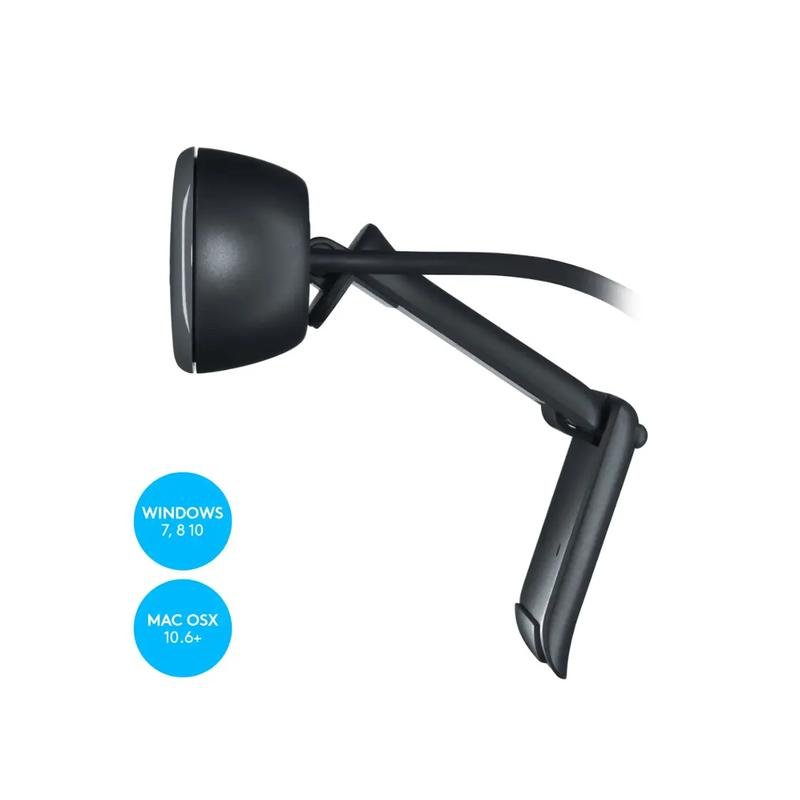 Logitech C270 720 Webcam with Noise-Reducing Mics - Black (Brand New) - Image 5