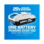 HART 20-Volt Cordless 4 1/2-inch Angle Grinder Kit (1) 20-Volt 4.0Ah Lithium-Ion Battery (HPAG01B) - Brand New - view 2