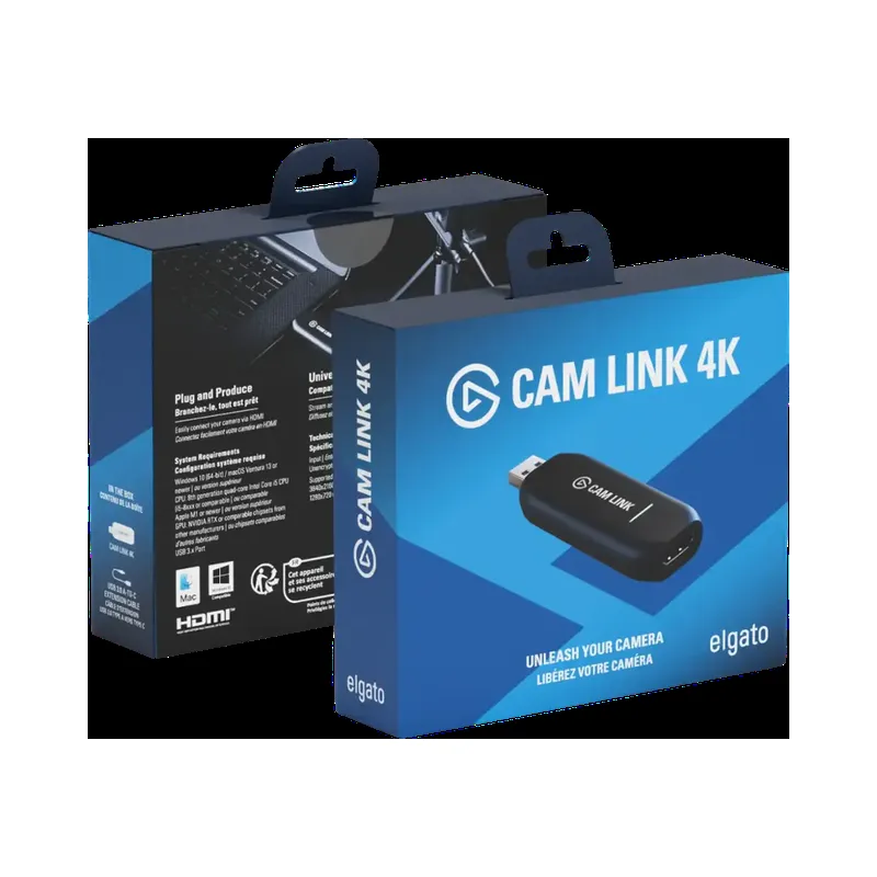 Elgato Cam Link 4K - HDMI to USB Video Capture Device, Black (Brand New) - Image 2