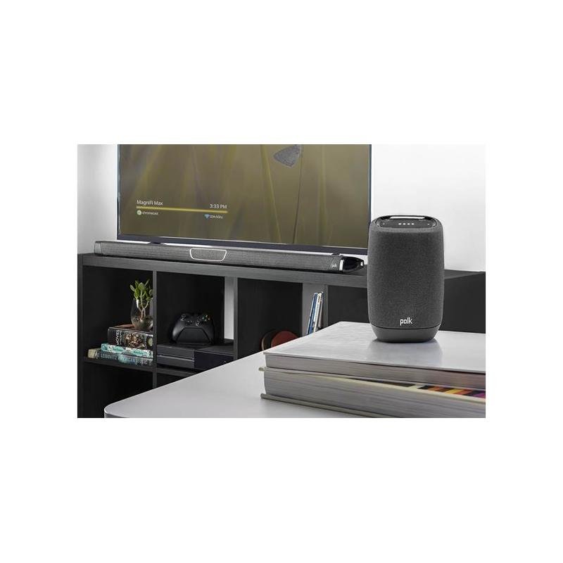 Polk Assist Wireless Smart Speaker with Bluetooth and Built-in Google Assistant, Black - Brand New - Image 3