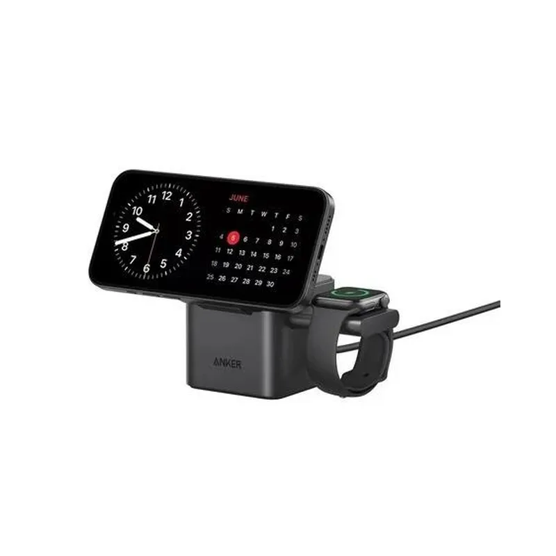 Anker MagGo 3-in-1 Cube Charging Station with Qi2 for iPhone, Airpods, Apple Watch (Certified Pre-Owned) - Image 3