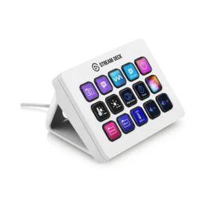 Elgato Stream Deck MK.2 – Studio Controller, 15 macro keys, trigger actions in apps and software like OBS, Twitch -White - Brand New - white
