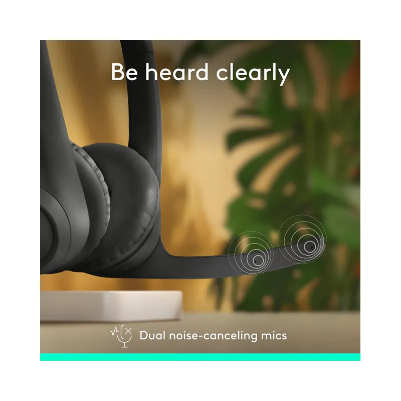 Logitech Zone 300 Wireless Bluetooth On-ear Headset With Noise-Canceling Microphone - Brand New - Image 2