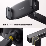 Lamicall Car Headrest Tablet Holder - [Extension Arm] Adjustable iPad Car Mount for Back Seat - Black - Brand New - view 3