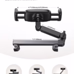 Lamicall Car Headrest Tablet Holder - [Extension Arm] Adjustable iPad Car Mount for Back Seat - Black - Brand New - view 4