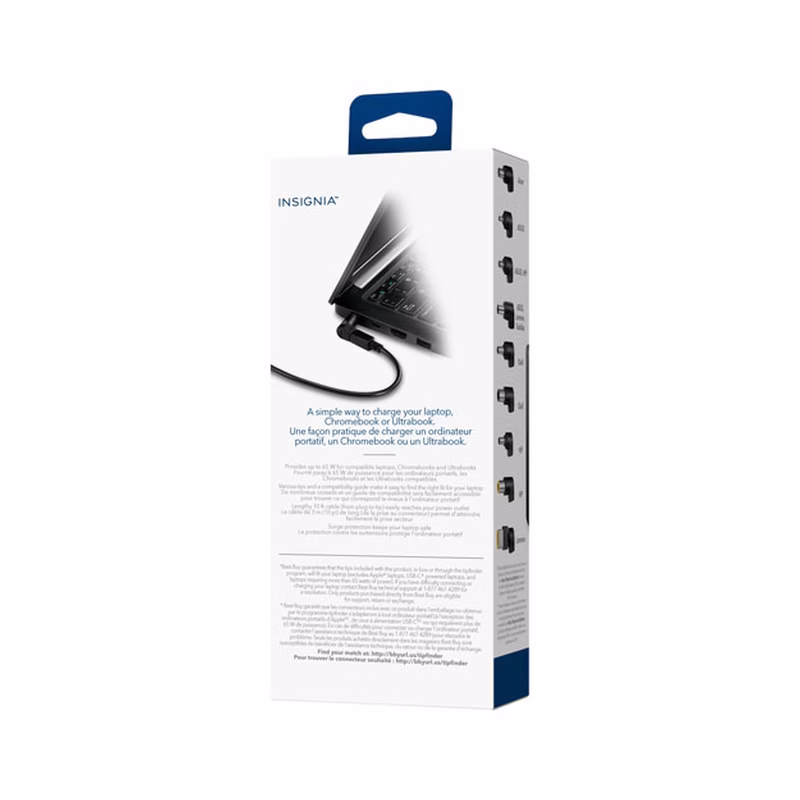 Insignia Universal 65W Laptop Charger (NS-PWL965-C) - Brand New - Image 6