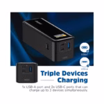 Energizer 27000mAh 22.5W Fast-Charge Power Bank with Dual USB-A & USB-C Input – Matte Black (UE27000PQ)-(BRAND NEW) - view 2