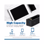 Energizer 27000mAh 22.5W Fast-Charge Power Bank with Dual USB-A & USB-C Input – Matte Black (UE27000PQ)-(BRAND NEW) - view 6