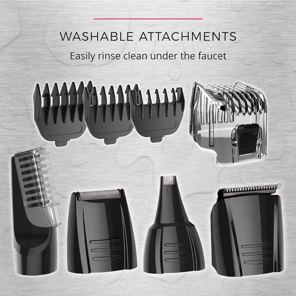 Remington Head-to-Toe Advanced Rechargeable Groomer Kit (10 Pieces) PG525D – Black (Brand New) - view 7