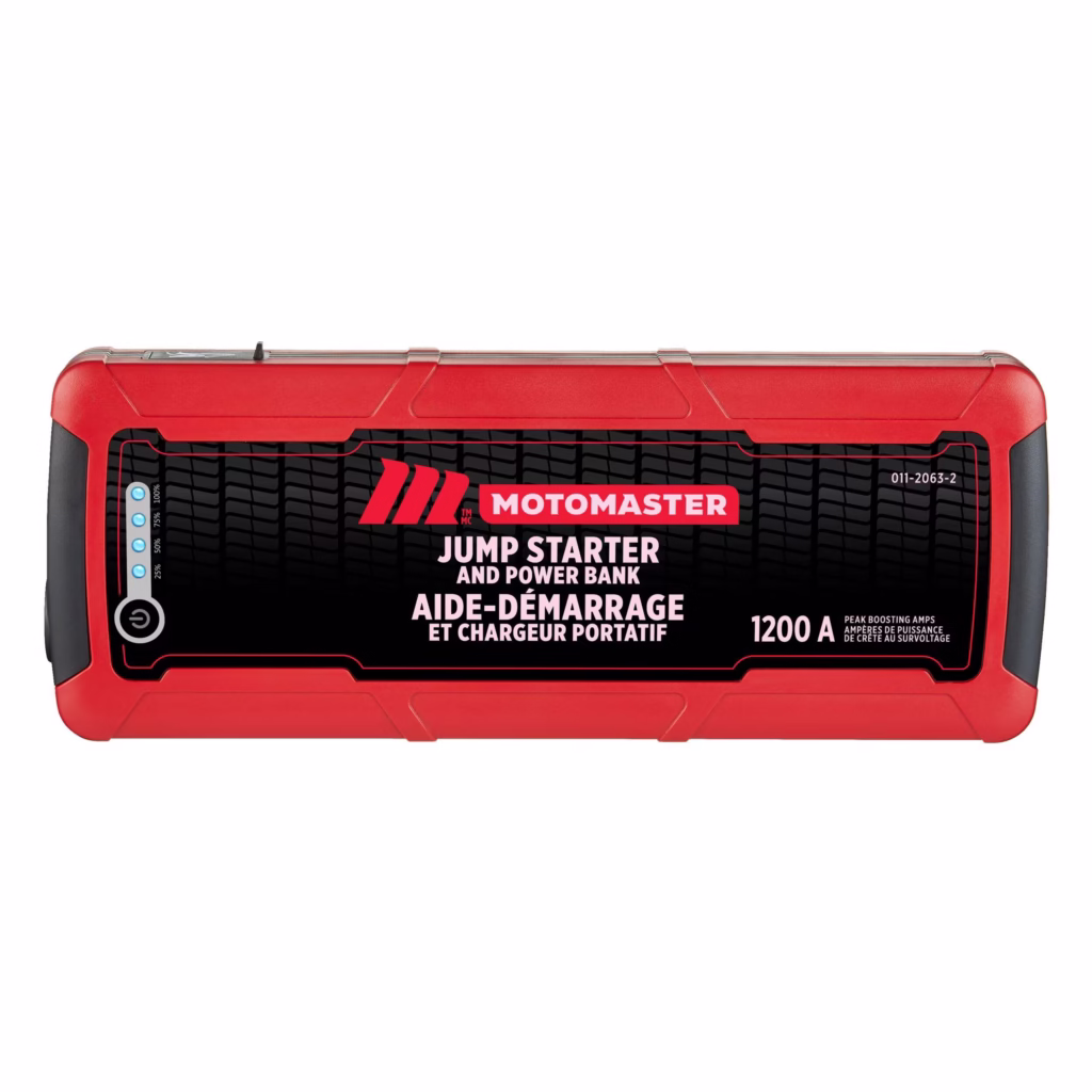MotoMaster Jump Starter & USB Power Bank, Lithium-ion, 1200-Amp, 12V Booster Pack | Brand New - view 3