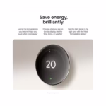 Google Nest Learning Thermostat (4th Gen) with Temperature Sensor (2nd Gen) - (OPEN BOX) - view 3