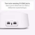 Amazon eero 7 dual-band mesh Wi-Fi 7 router - Supports up to 2.5 Gbps, Coverage up to 190 m², 1-pack - BRAND NEW - view 2