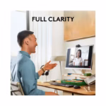 Logitech Brio 100 Full HD 1080p Webcam with Built-in Microphone - Graphite - Brand New - view 3