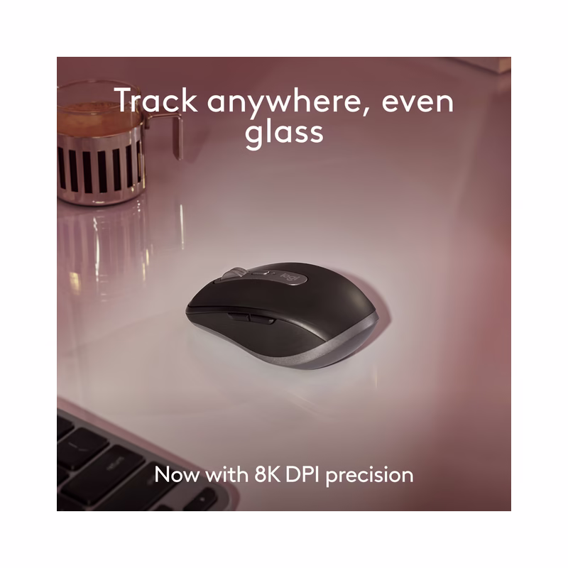 Logitech MX Anywhere 3S Wireless Compact Darkfield Mouse for Mac - Pale Grey - Brand New - Image 2