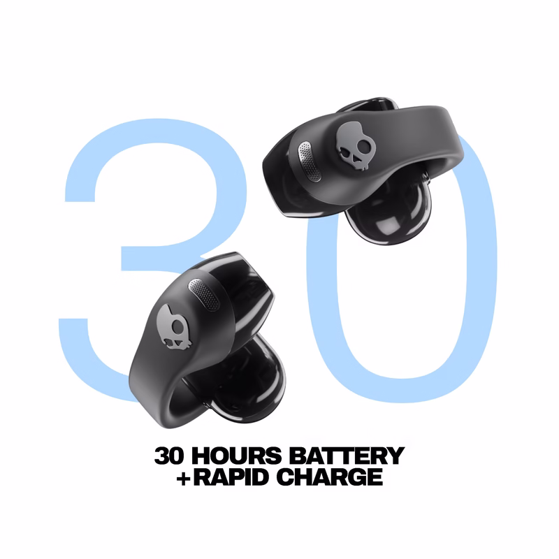 Skullcandy Push 720 Open In-Ear Sound Isolating True Wireless Earbuds - True Black - Brand New - Image 2