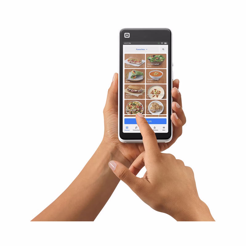 Square Handheld Portable Credit Card Machine - Mineral White - Brand New - Image 2