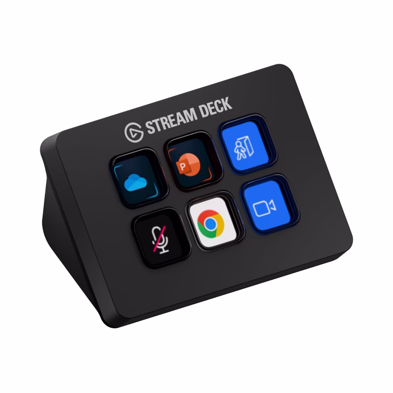 Elgato Stream Deck Mini – Control Zoom, Teams, PowerPoint, MS Office and More, Boost Productivity with Seamless Integration for Daily Apps, Set Up Shortcuts Easily, Compatible with Mac and PC - Brand New