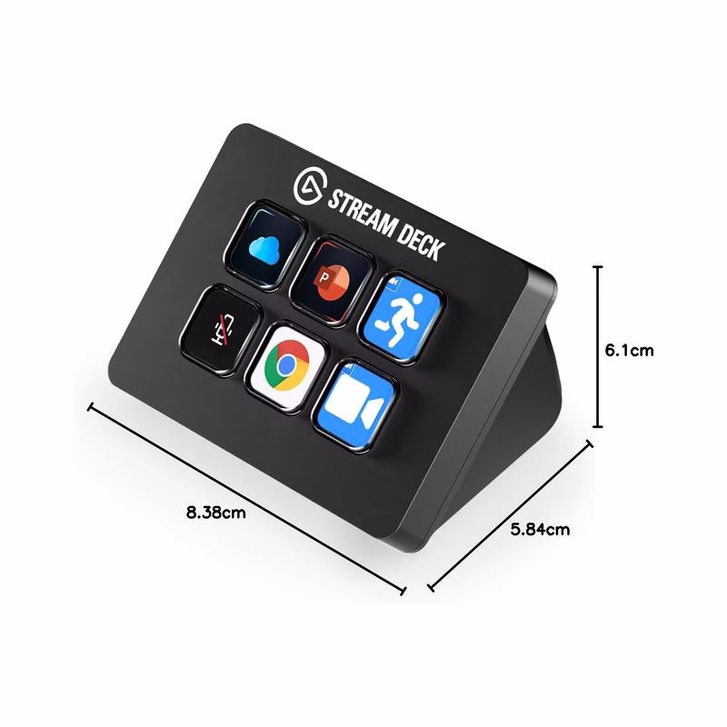 Elgato Stream Deck Mini – Control Zoom, Teams, PowerPoint, MS Office and More, Boost Productivity with Seamless Integration for Daily Apps, Set Up Shortcuts Easily, Compatible with Mac and PC - Brand New - Image 2