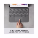 Logitech Folio Touch iPad Keyboard Case with Trackpad and Smart Connector for iPad Air 11-inch (M2 & M3), iPad Air (4th &.